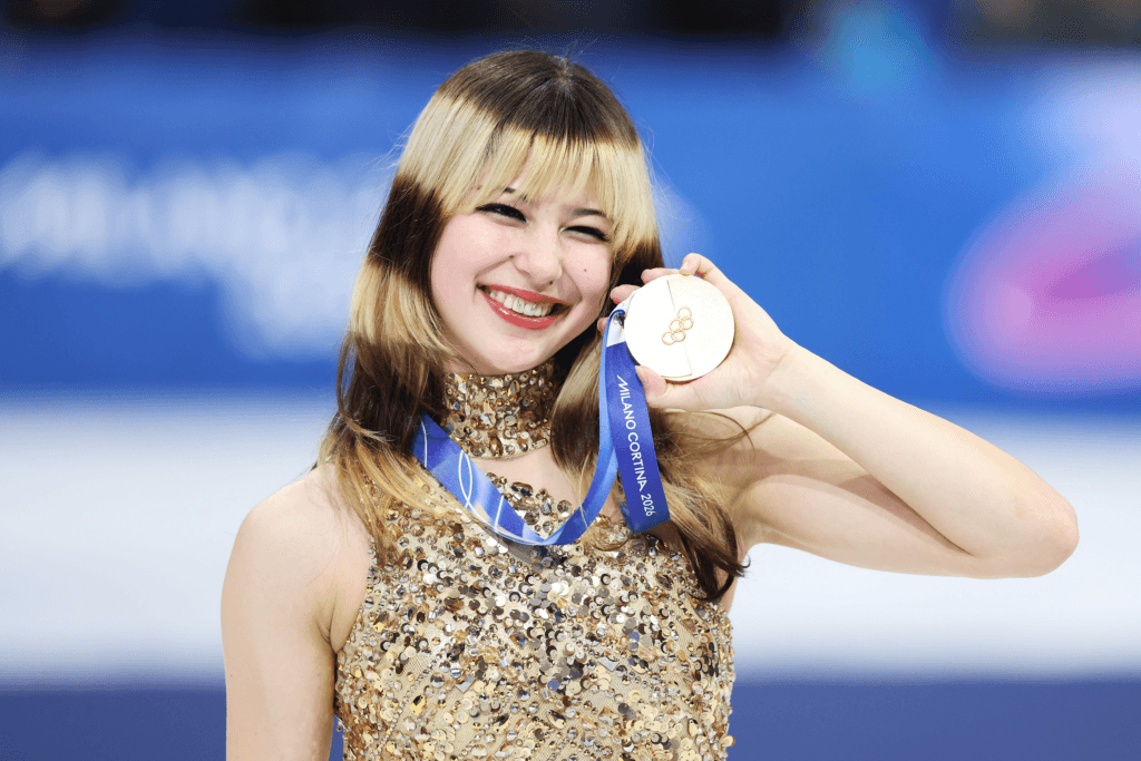 gold medalist alysa liu of team united states celebrates on news photo 1771602760